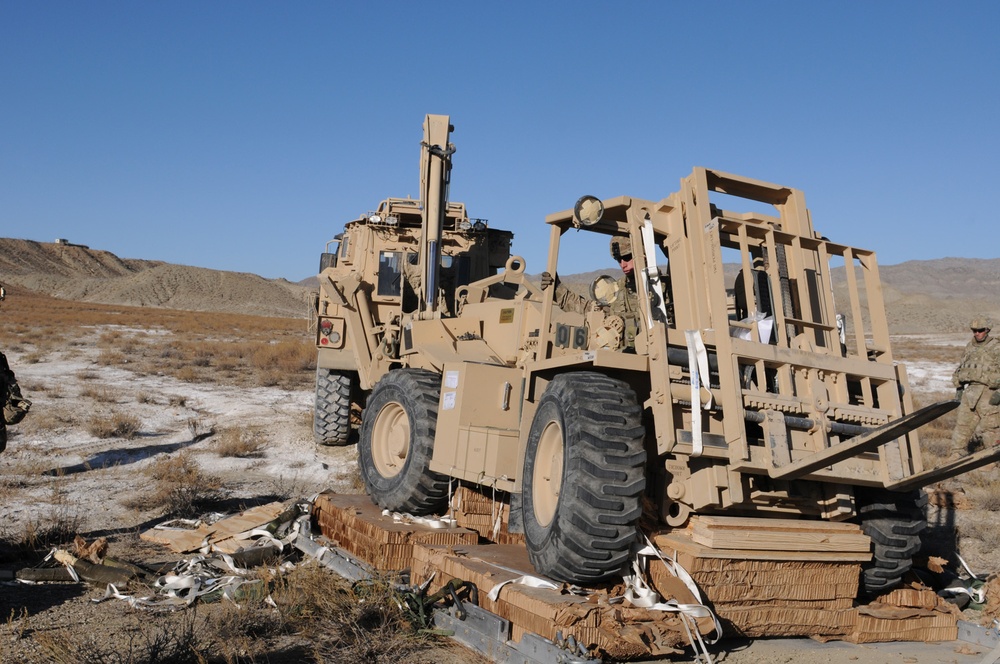 Largest air load ever drops in on FOB Curry