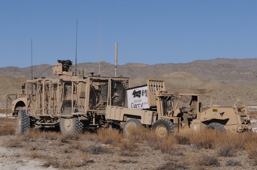 Largest air load ever drops in on FOB Curry