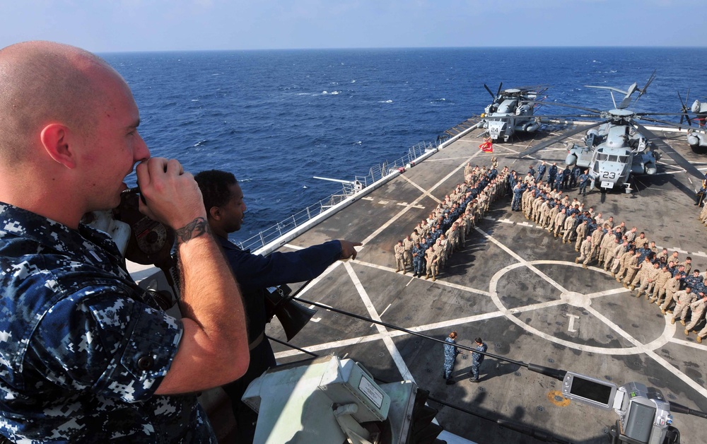 USS Mesa Verde in the Gulf of Aden