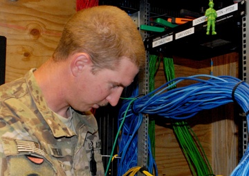 The riddle of the Gordian Knot – Virginia National Guard soldiers untangle 50,000 feet of network cable in Afghanistan