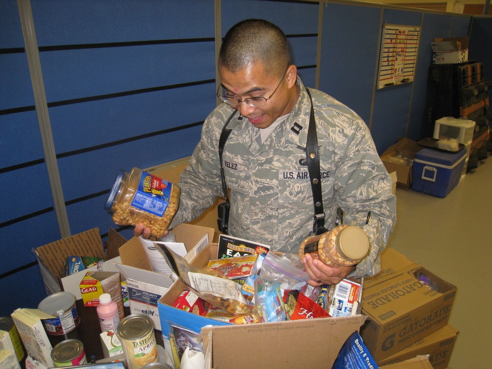 Care package drive supports deployed personnel