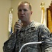 Command Sergeant Major greets troops