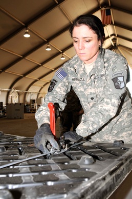 Final pallets of equipment prepare to exit Iraq