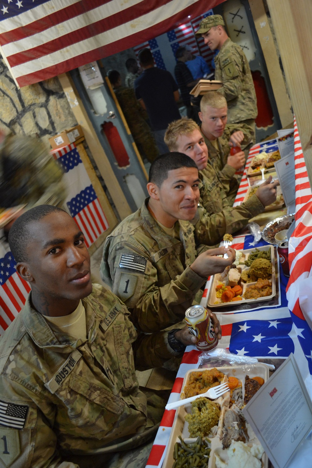 TF Duke celebrates Thanksgiving downrange