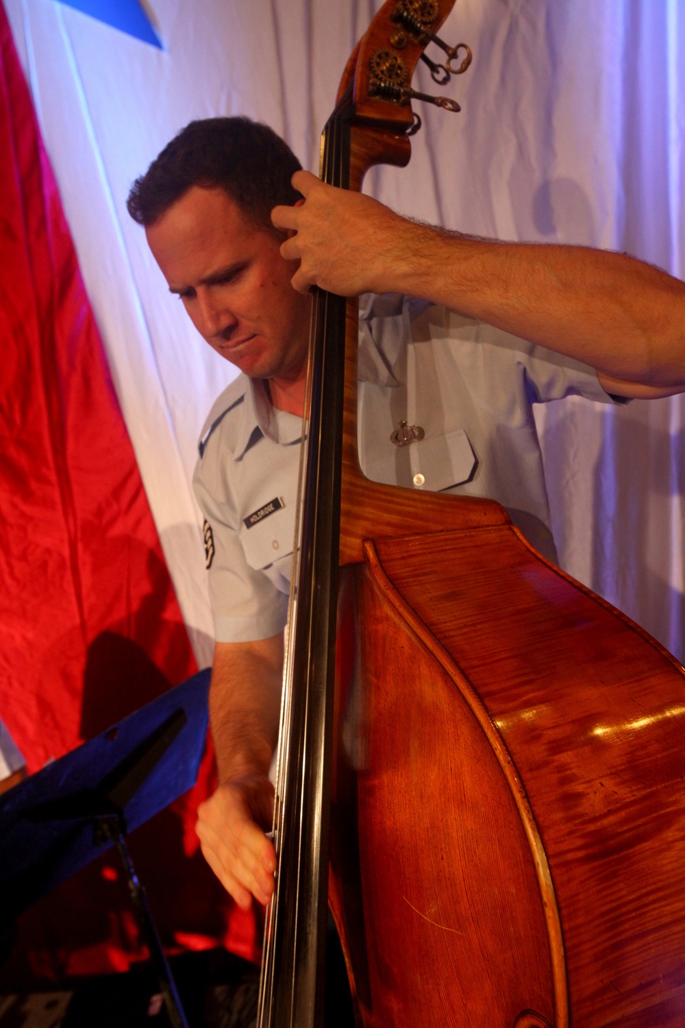 Air Force Band of Liberty performs at the Air Show