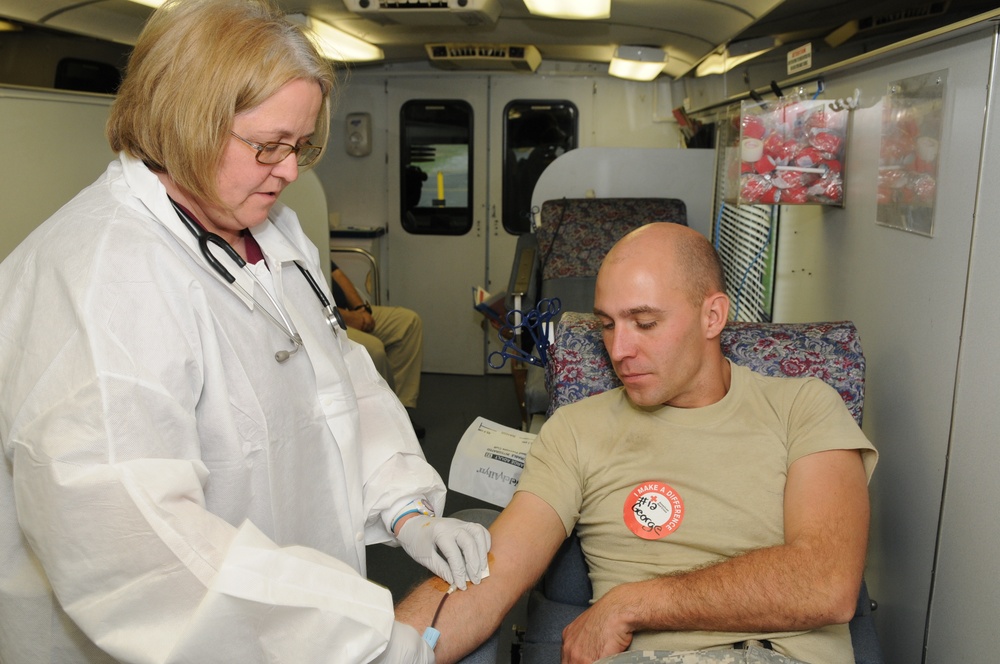 Camp Shelby blood drive