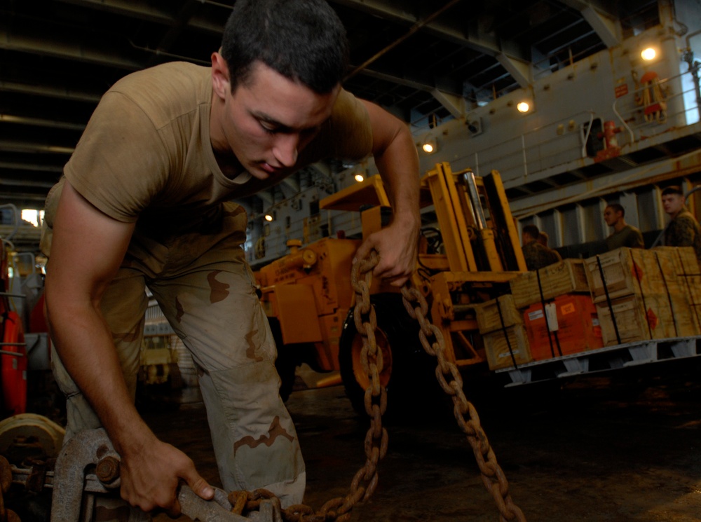 USS Whidbey Island action