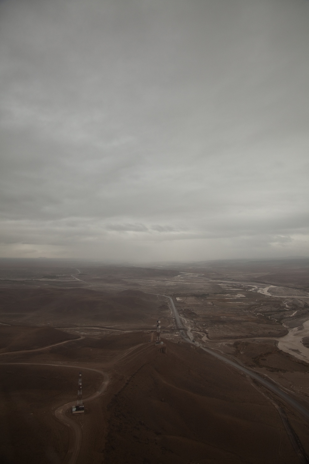 Aerial view over Afghanistan
