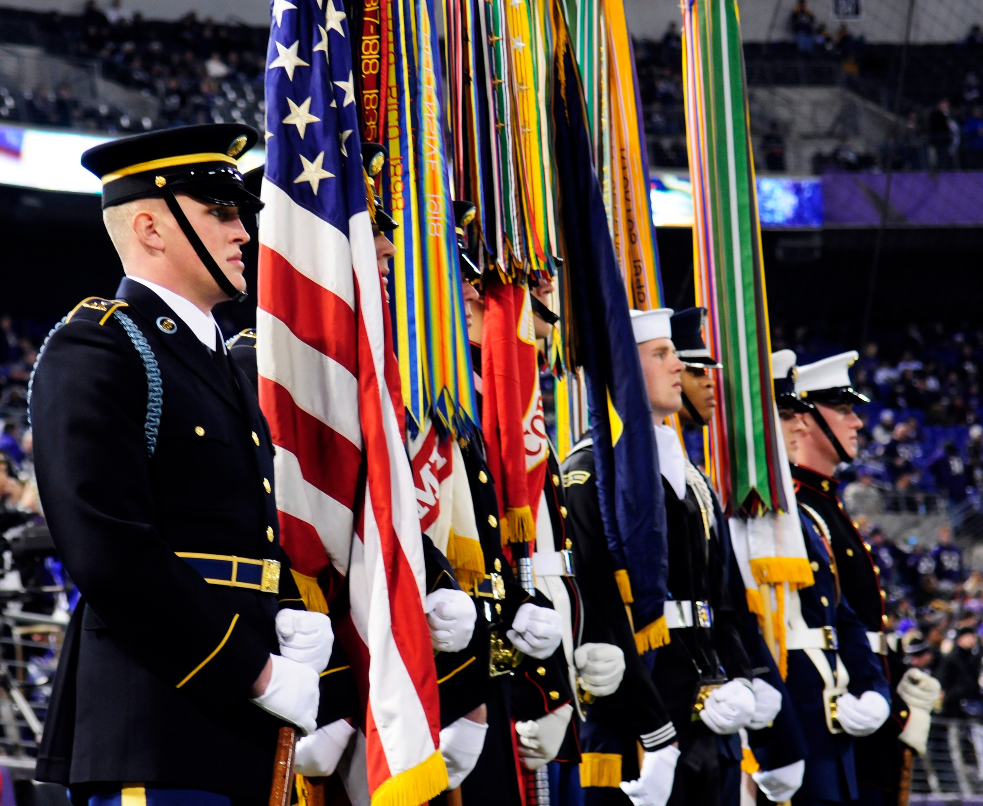 DVIDS - Images - 81st Regional Support Command Color Guard at a Panthers  game [Image 5 of 6]