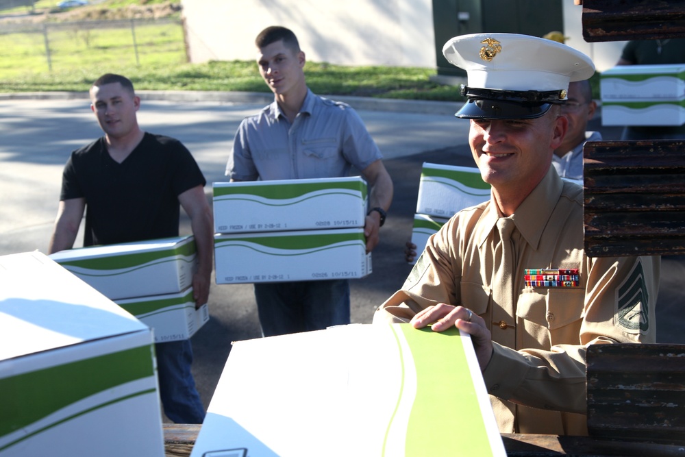 Community gives thanks to Marines, sailors during Thanksgiving