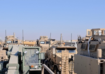 Mounting up for last ride out of Iraq