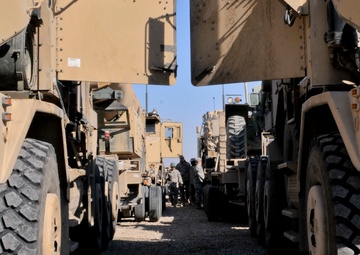 Mounting up for last ride out of Iraq