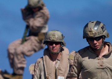 Raid force fast-ropes aboard USS New Orleans