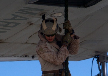 Raid force fast-ropes aboard USS New Orleans