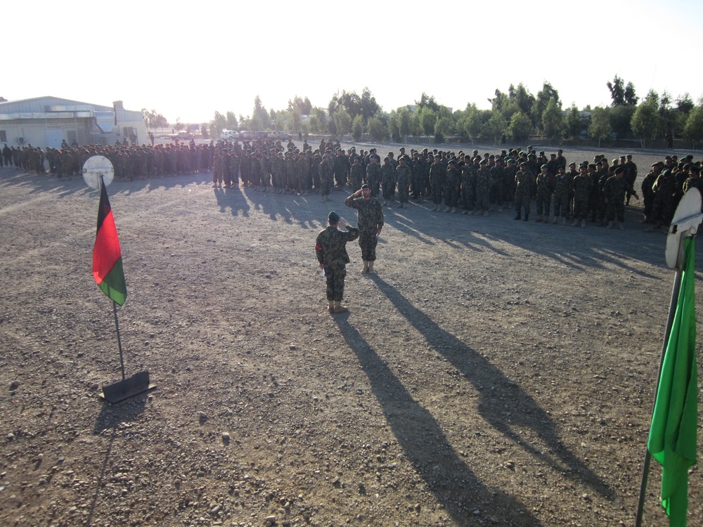 Afghan army recognizes EOD graduates at Camp Hero Parade