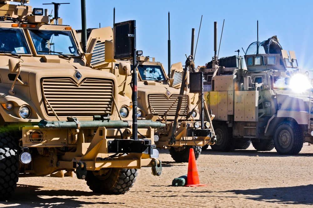 Trucks at RPAT yard