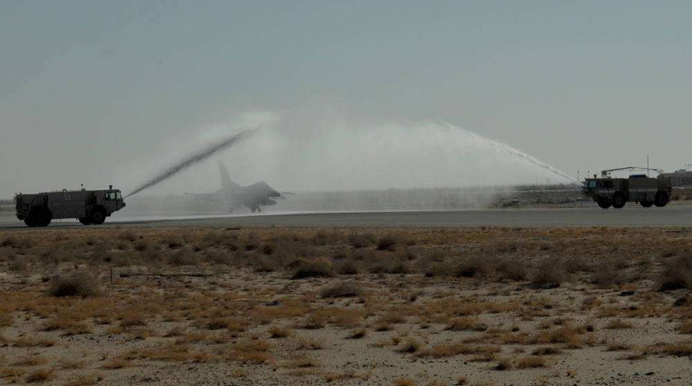 Brig. Gen. Neubauer's final flight as 332 AEW commander