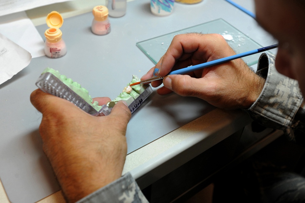 Dental Lab Technicians at work