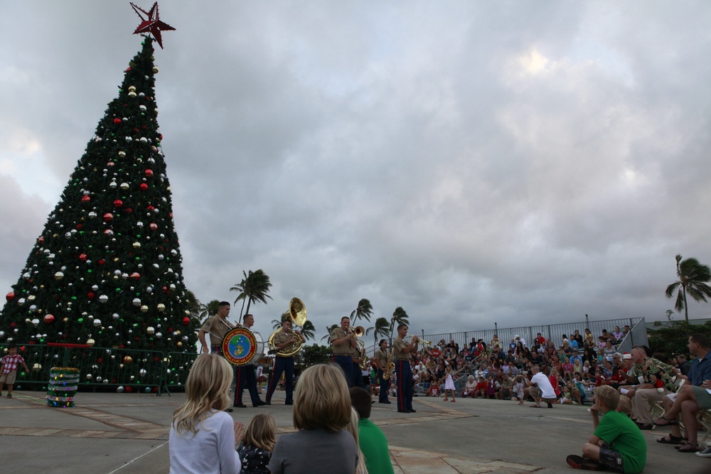 MCB Hawaii Christmas tree lighting