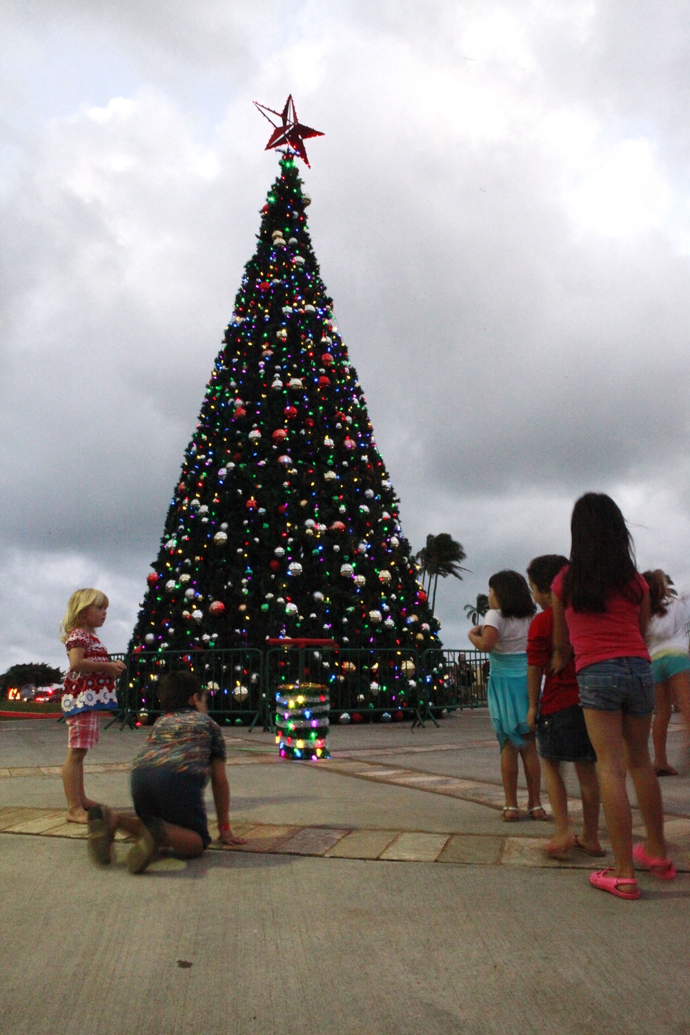 MCB Hawaii Christmas tree lighting