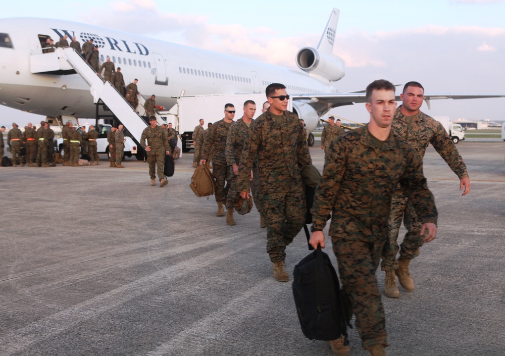 1/4 arrives in Okinawa