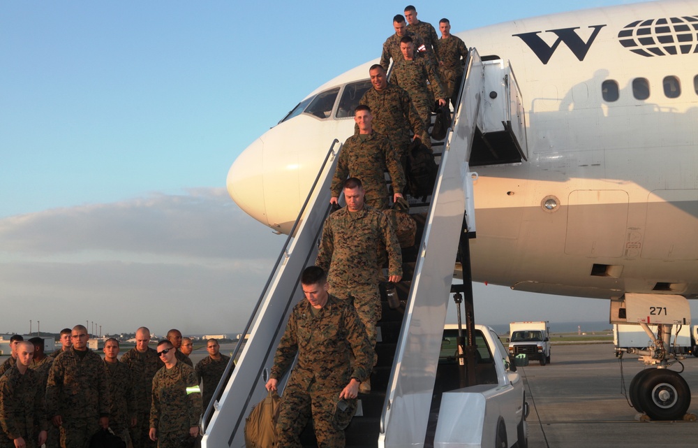 1/4 arrives in Okinawa