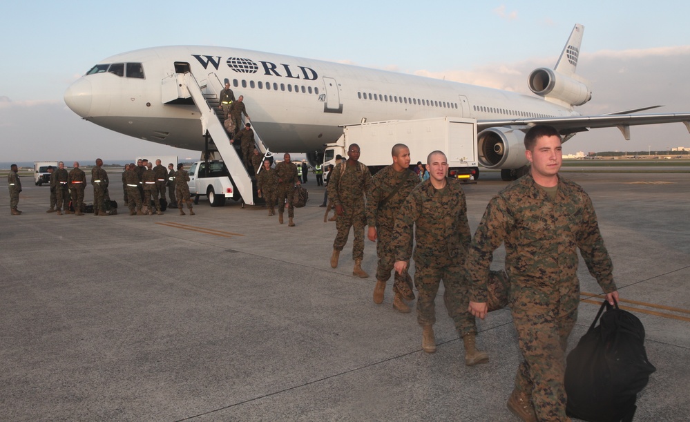 1/4 arrives in Okinawa