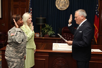 3rd MDSC soldier sworn in by Georgia governor