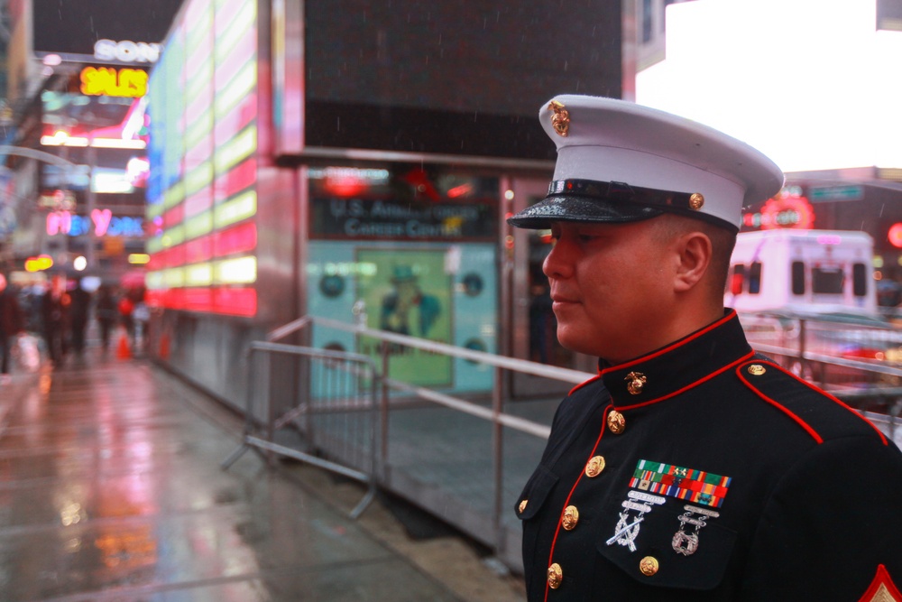 California Marine awarded for community service in Times Square ceremony prior to Afghan deployment