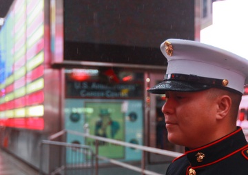 California Marine awarded for community service in Times Square ceremony prior to Afghan deployment