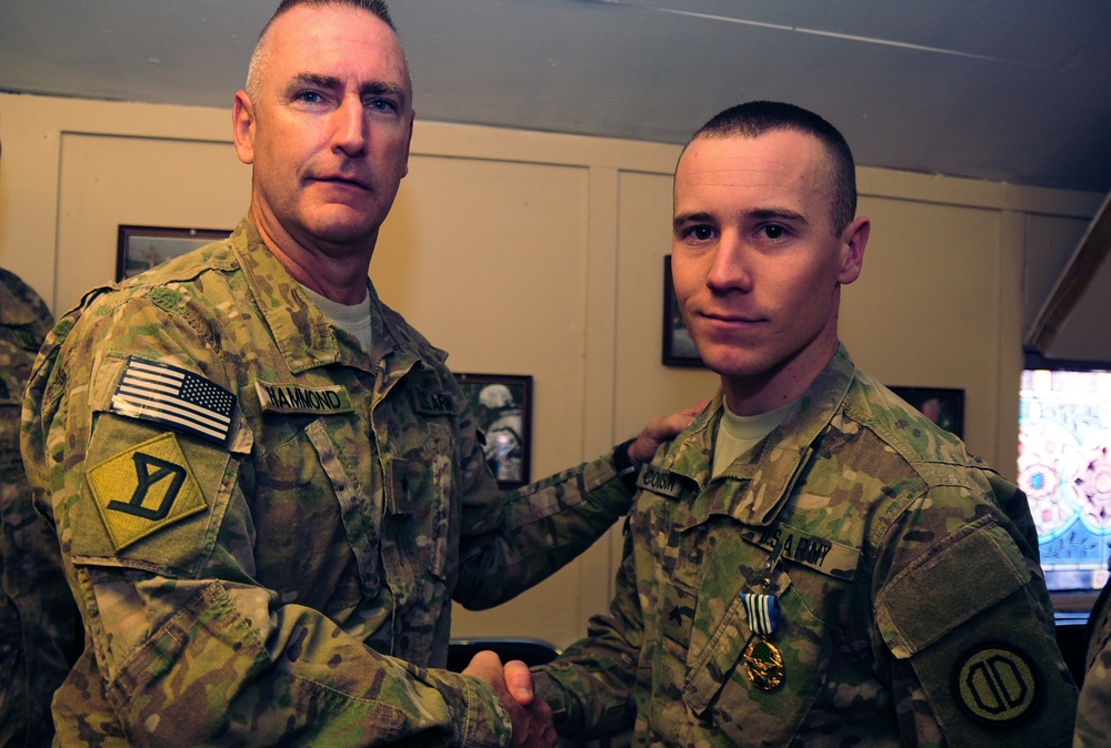 Mobile, Ala., soldier receives combat awards