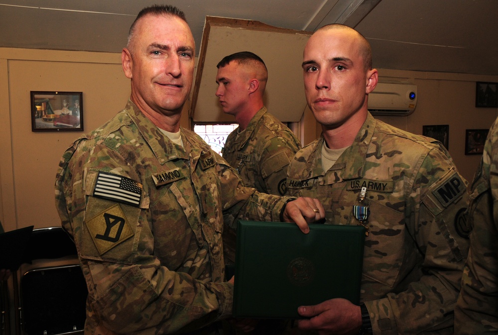 Brewton, Ala., soldier receives combat awards