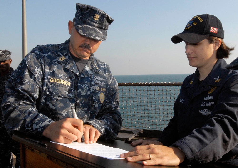 USS Whidbey Island in the Arabian Sea