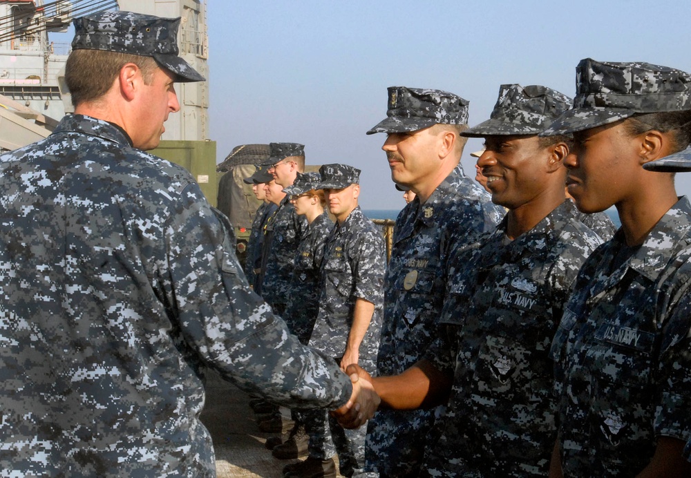 USS Whidbey Island in the Arabian Sea