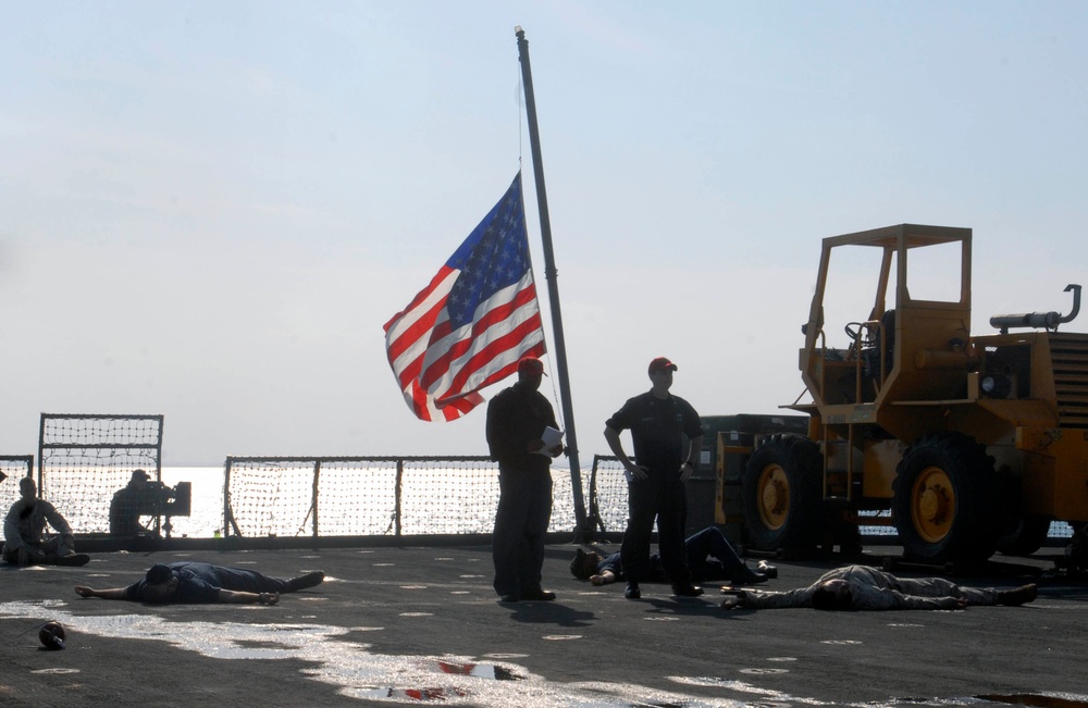 USS Whidbey Island in the Arabian Sea