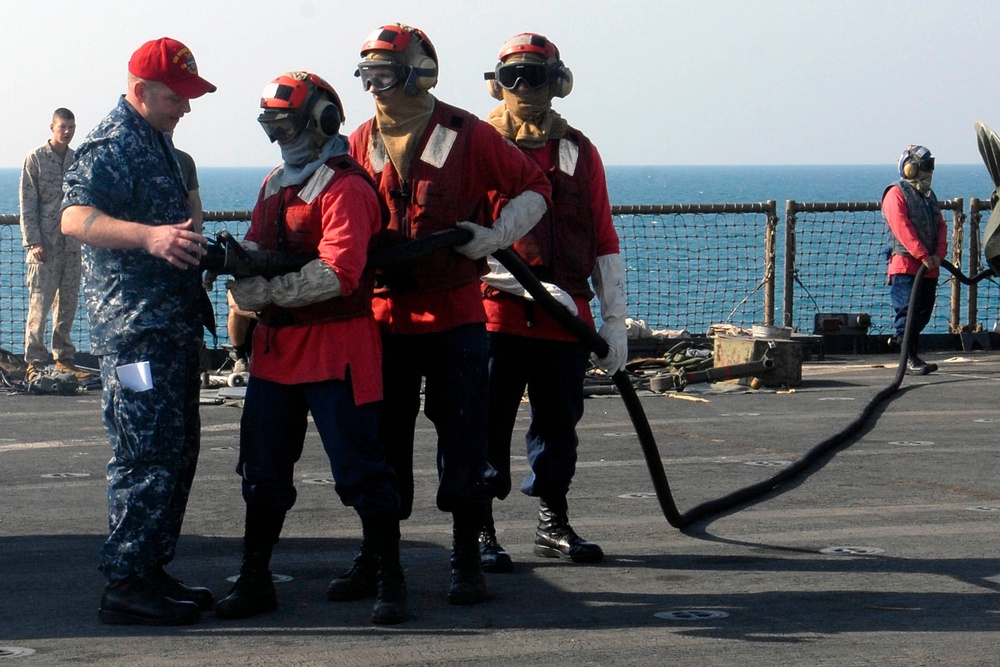 USS Whidbey Island in the Arabian Sea