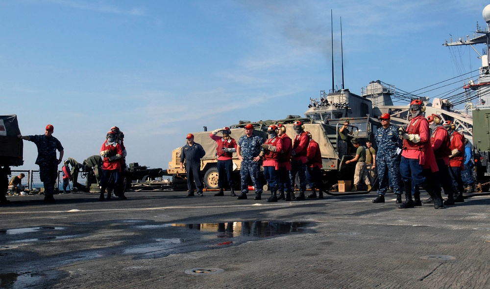 USS Whidbey Island in the Arabian Sea