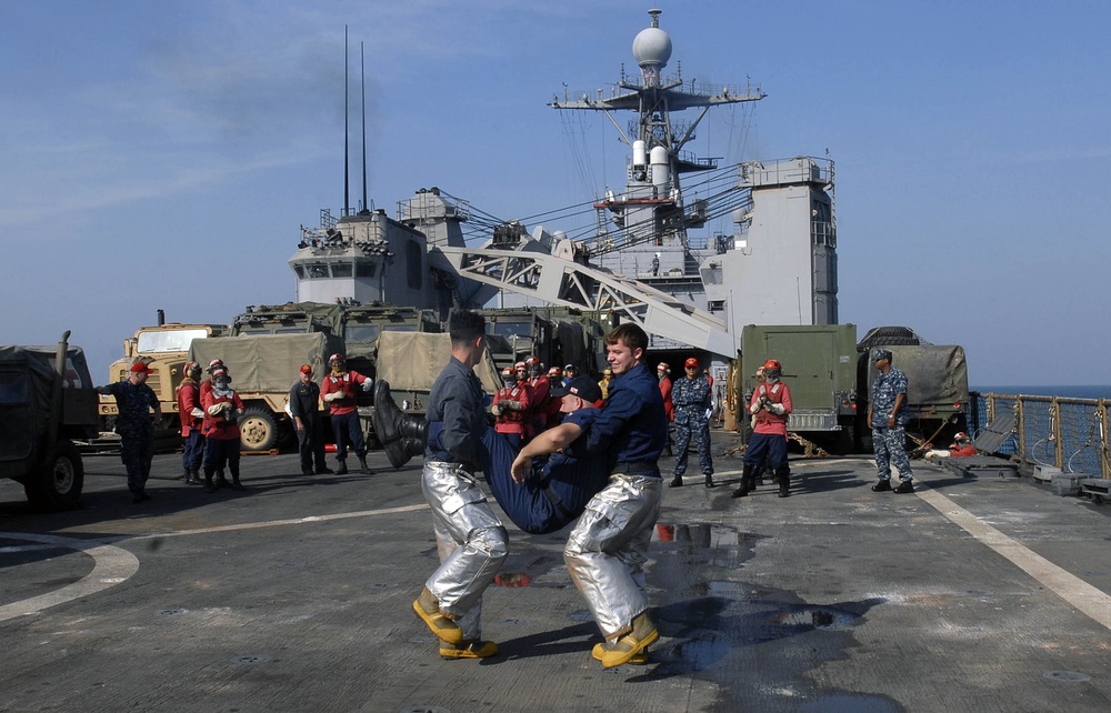 USS Whidbey Island in the Arabian Sea