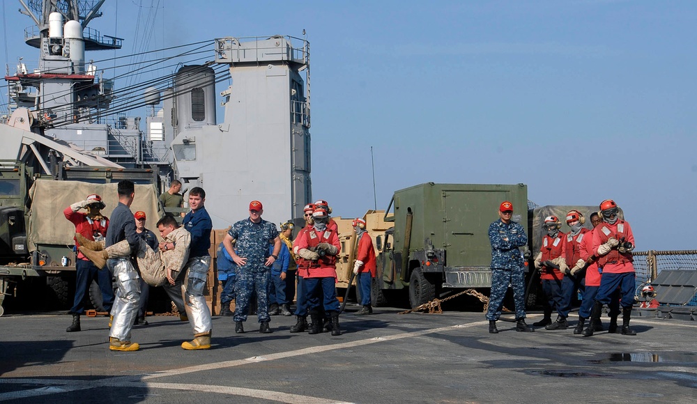 USS Whidbey Island in the Arabian Sea