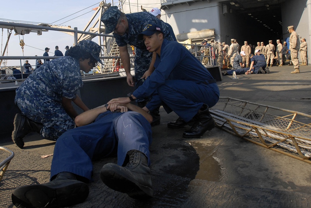 USS Whidbey Island in the Arabian Sea