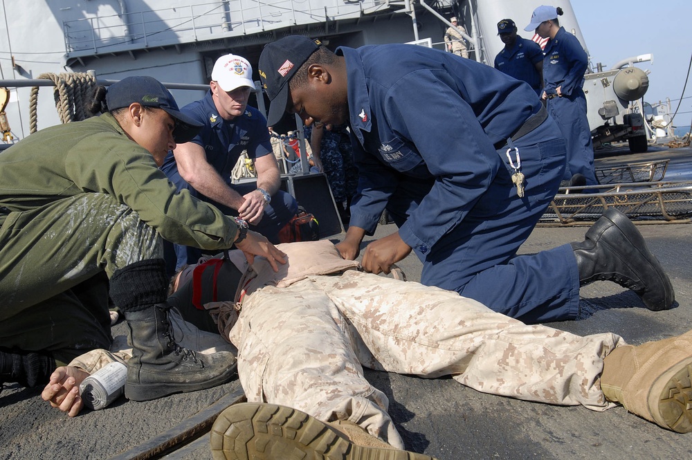 USS Whidbey Island in the Arabian Sea