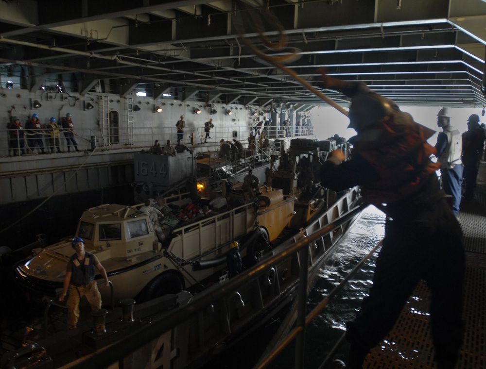 USS Whidbey Island in the Arabian Sea