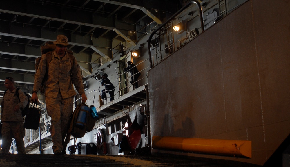 USS Whidbey Island in the Arabian Sea