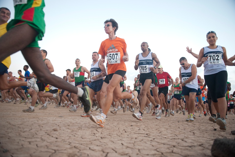 Multinational forces compete in Grand Bara 15K