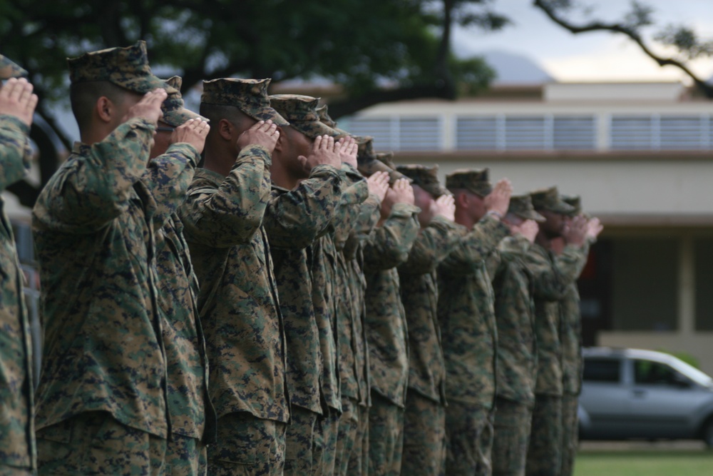 1st Battalion 3rd Marines memorial ceremony