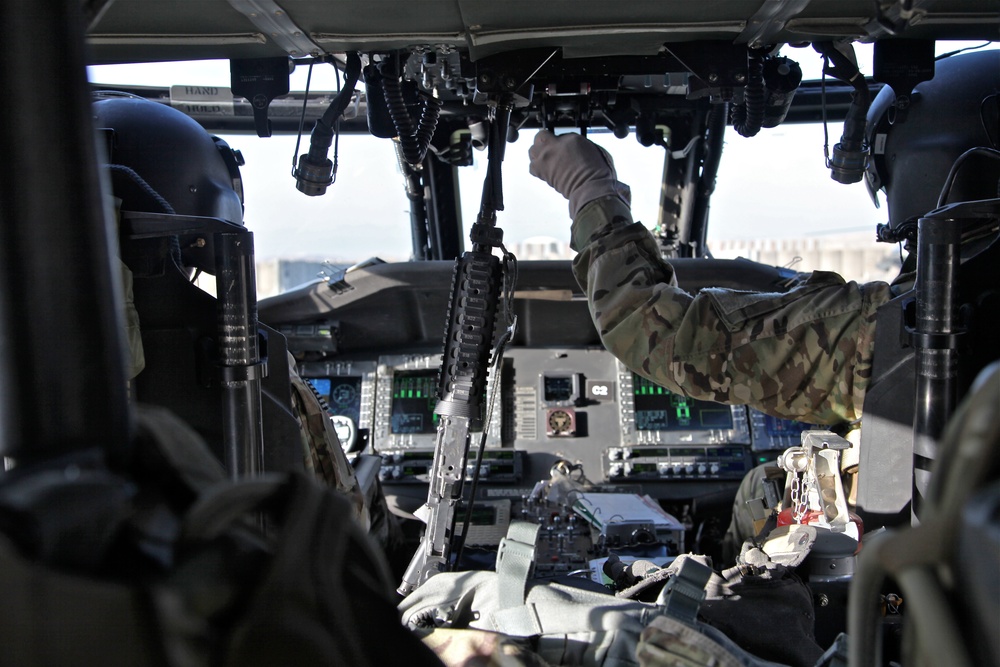 Flight through Afghanistan