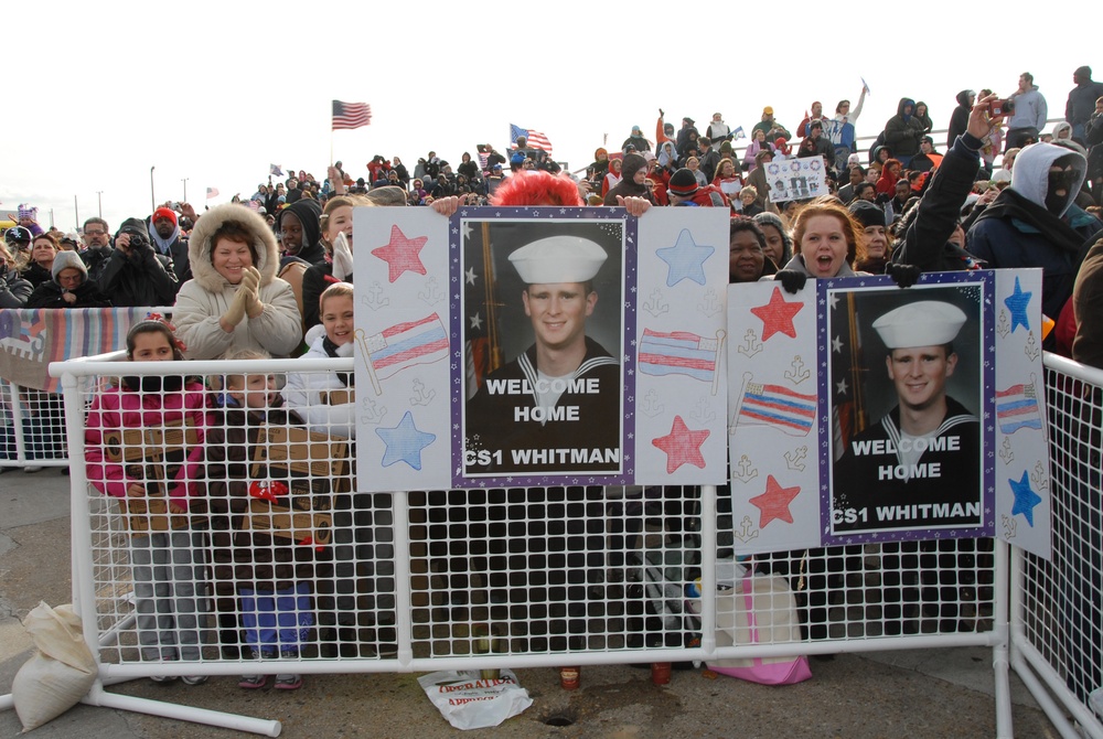 USS George H.W. Bush homecoming