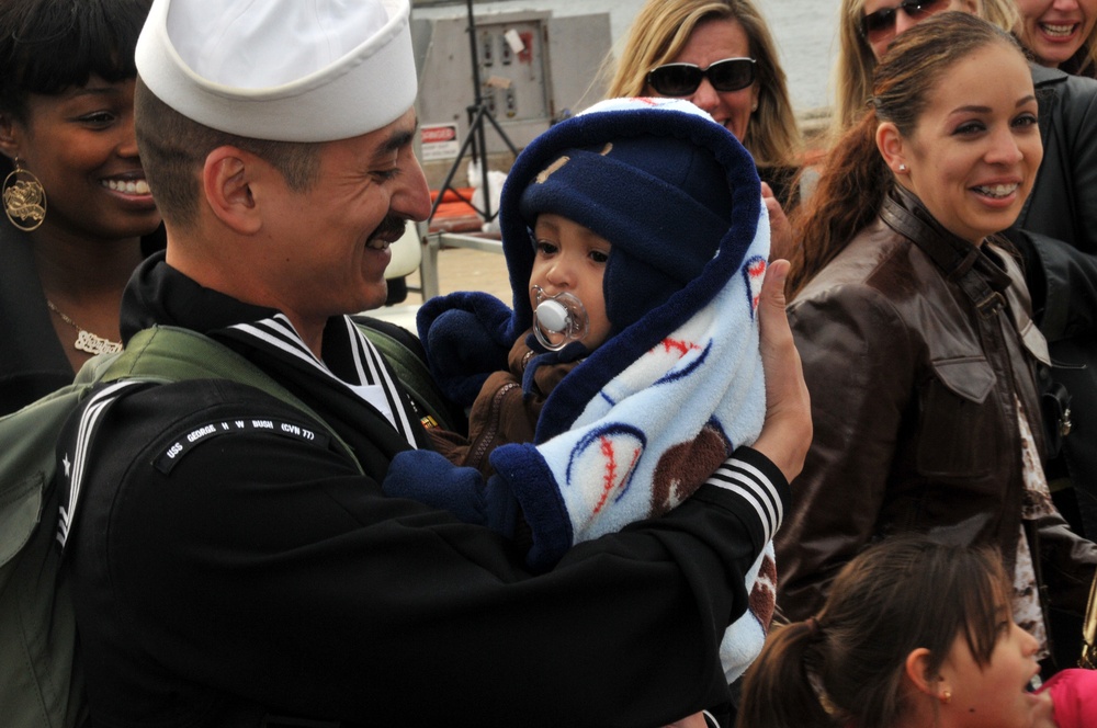 USS George Bush homecoming