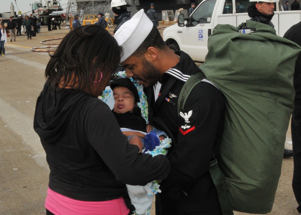 USS George Bush homecoming