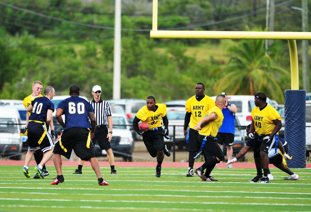 Army versus Navy games at Naval Station Guantanamo Bay